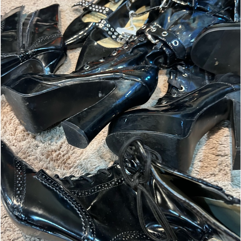 Huge lot of 4 pleaser and demonia shoes and boots